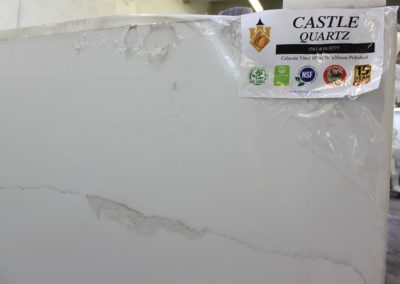 Castle Quartz_3cm Calacata Vinci Close Up 2